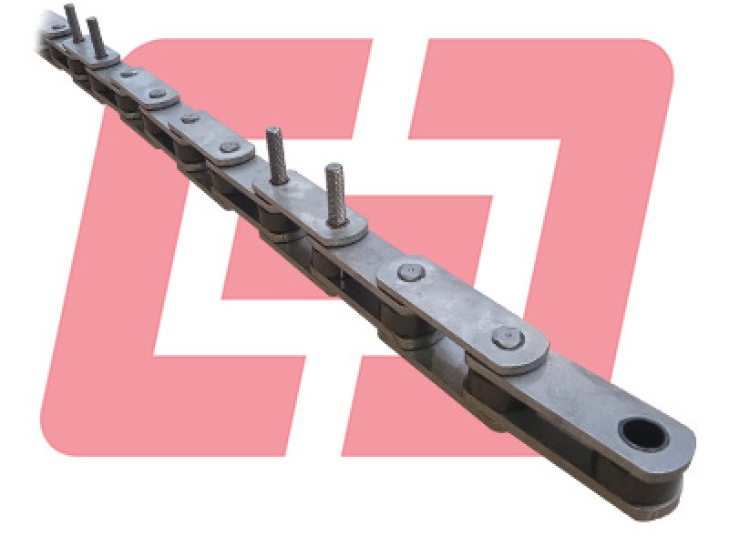 Chaine inox a axes filetes au pas de 63.5 mm